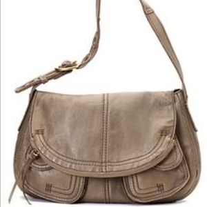 LUCKY brand Savannah leather bag GUC sage/taupe